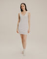 Vestido Pijama Rib,BLANCO HUESO